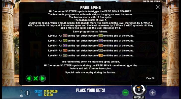 Free Spin Feature Rules