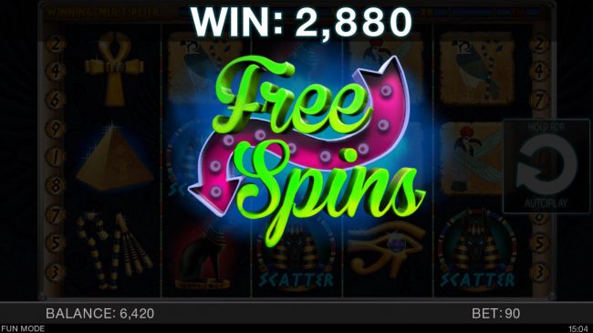 Scatter win triggers the free spins feature