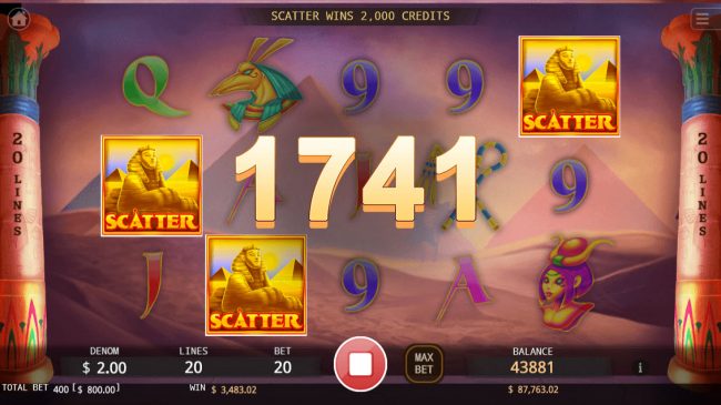 Scatter win triggers the free spins feature