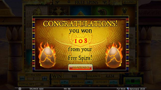 Total Free Spins Payout