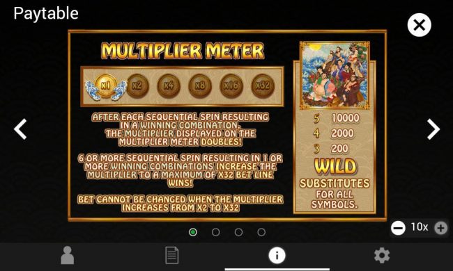Multiplier Meter and Wild Symbol Rules