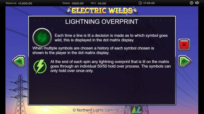 Lightning Overprint Rules