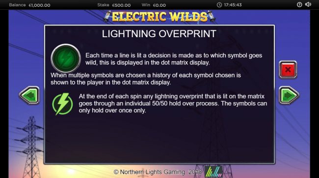 Lightning Overprint Rules