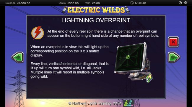 Lightning Overprint Rules