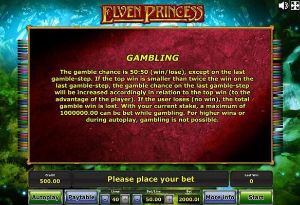 Gamble Feature Rules