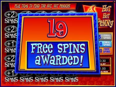 19 spins awarded