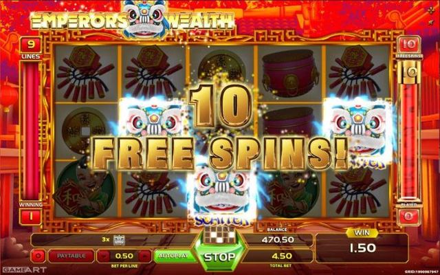 10 Free Spins Awarded