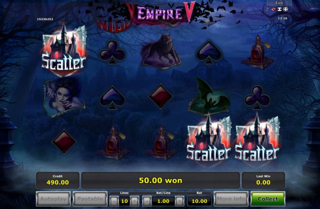 Scatter win triggers the free spins feature