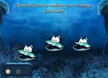 bonus feature game board - find the pearl to multiply your winnings