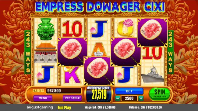 Scatter win triggers the free spins feature