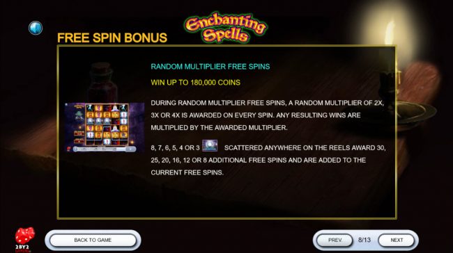 Random Multiplier Free Spins