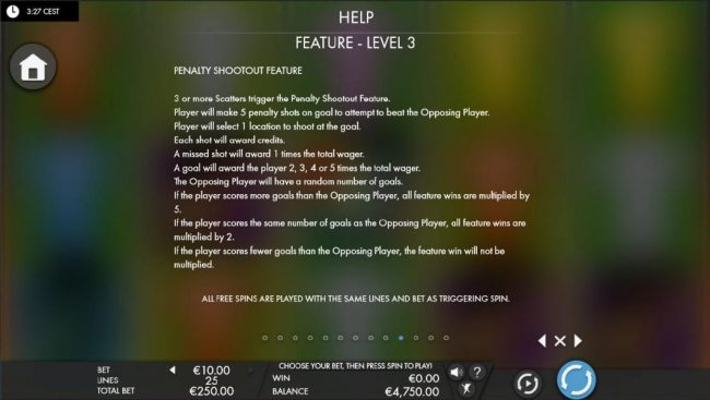 Feature - Level 3 Penalty Shootout Feature Rules.