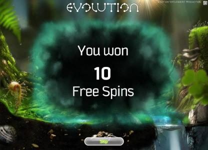 10 free spins have been awarded