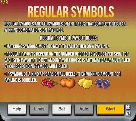 Regular Symbols Rules