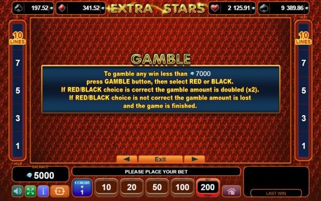 Gamble Feature Rules