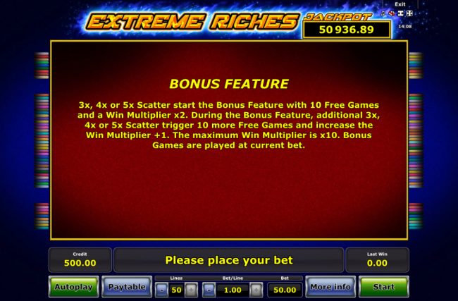 Bonus Feature Rules
