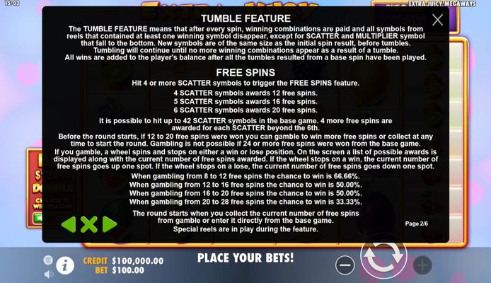 Tumble Feature