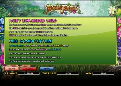 how to play fairy expanded wild and free games feature