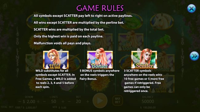 Wild and Scatter Symbol Rules