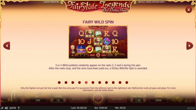 Fairy Wild Spin Game Rules