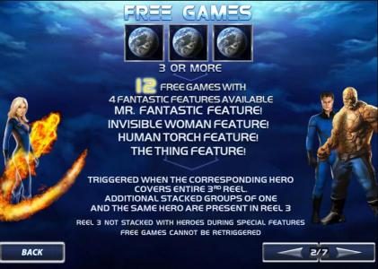 three or more earth symbols triggers 12 free games