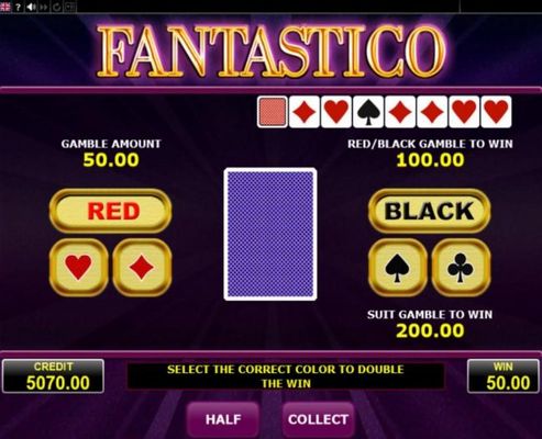 Gamble Feature Game Board