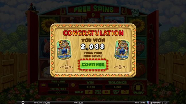 Total Free Spins Payout