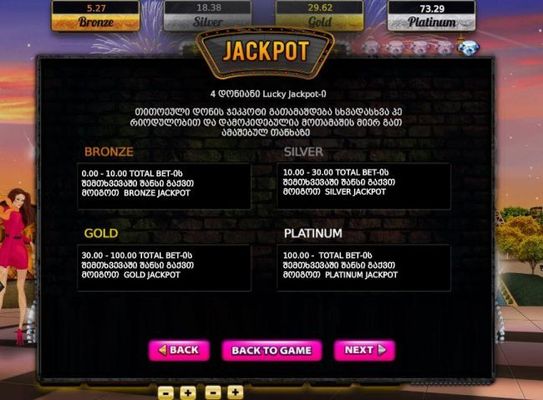 Jackpot Feature Rules