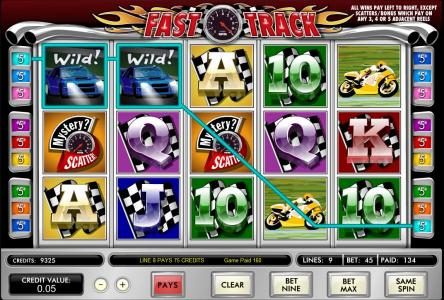 here is an example of a typical 160 coin jackpot