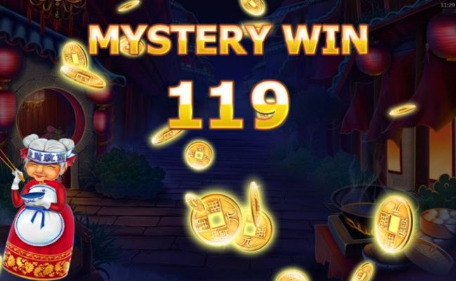 Mystery win randomly activates during any spin