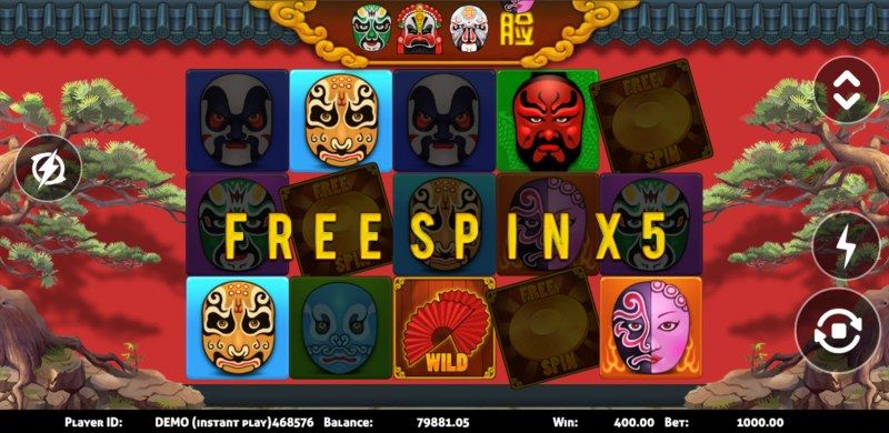 Scatter symbols triggers the free spins bonus feature