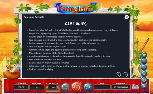 Farm Charm :: General Game Rules