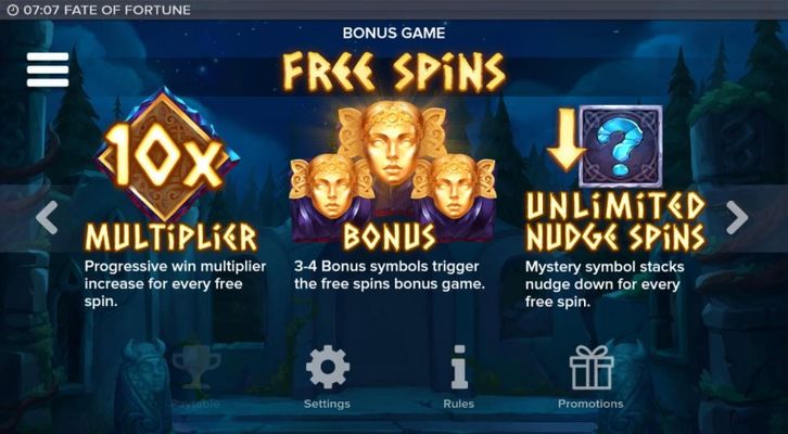 Free Spin Feature Rules