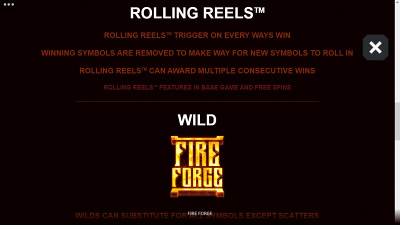 Fire Forge :: Wild Symbol Rules