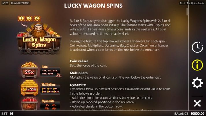 Fire in the Hole :: Lucky Wagon Spins
