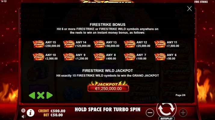 Fire Strike :: Bonus Game Rules