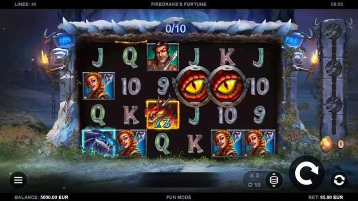 Firedrake's Fortune :: Main Game Board