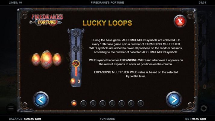 Firedrake's Fortune :: Lucky Loops