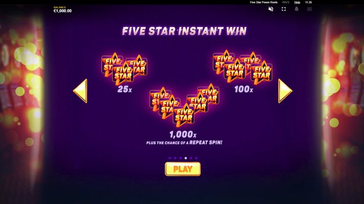 Five Star Power Reels :: Instant Win
