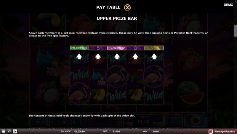 Upper Prize Bar