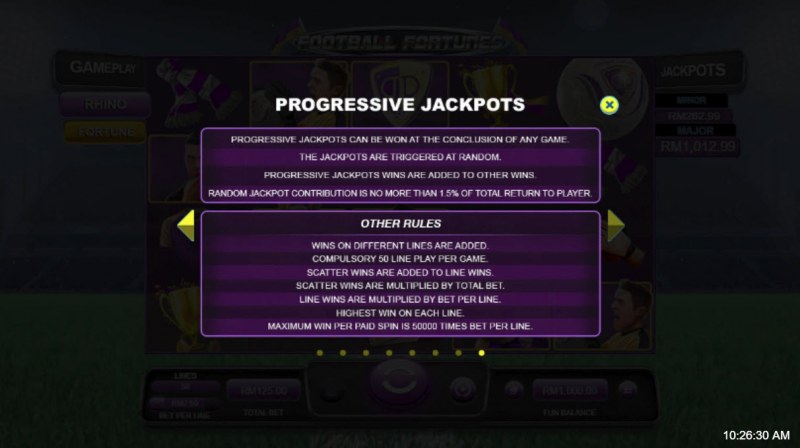 Jackpot Rules