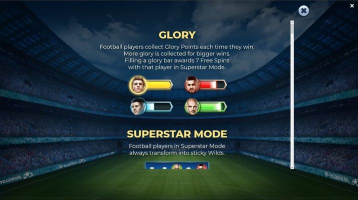 Football Glory :: Feature Rules