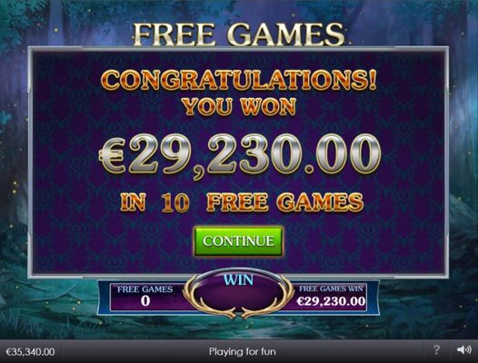 Total Free Spins Payout