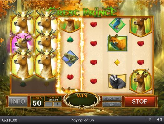 Scatter symbols triggers the free spins bonus feature