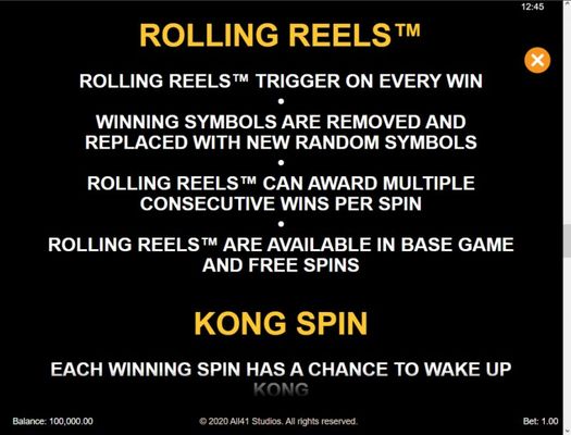 Rolling Reels Feature