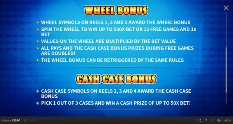 Fortune Case :: Bonus Game Rules