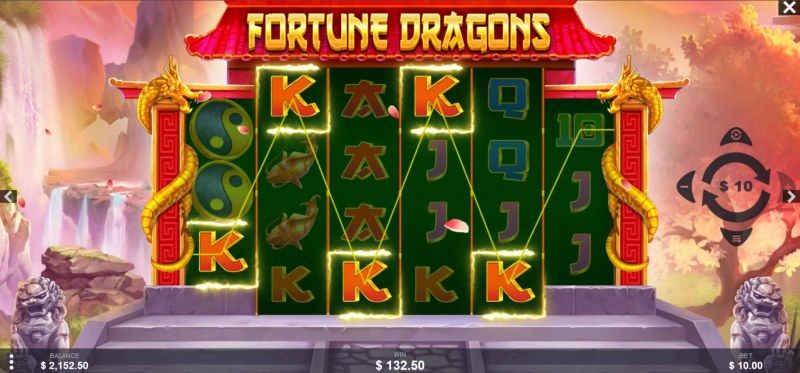 Fortune Dragons :: A five of a kind win
