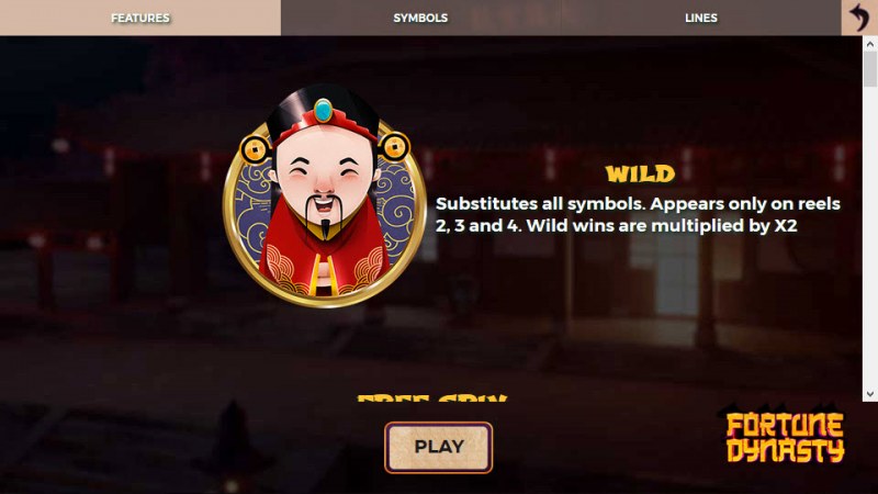 Fortune Dynasty :: Wild Symbols Rules