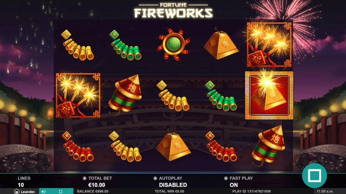Fortune Fireworks :: Wild Blast feature activated