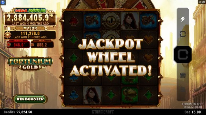 Jackpot Wheel Activated